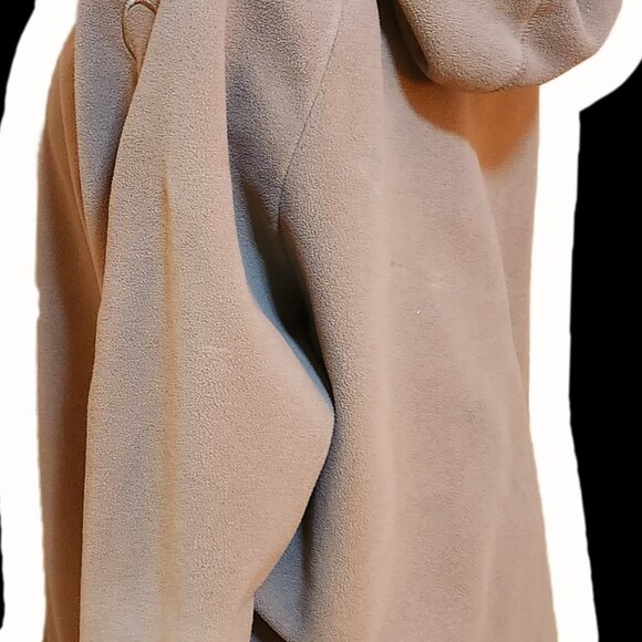 Calvin Klein Performance 1X Light Gray/Brown Full-Zip Long Sleeve Fleece Hoodie - Picture 9 of 15